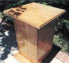 slot stands, oak stands, slot machine stands, california antique slots, construction